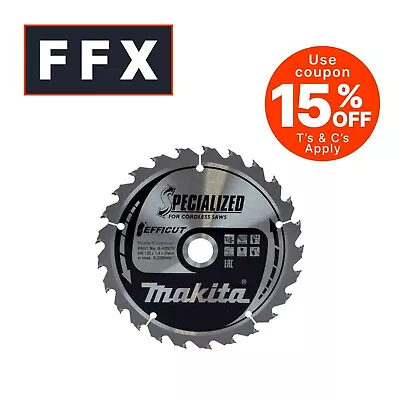 Makita B-62985 165mm X 20mm X 25T Efficut Blade • £24.95