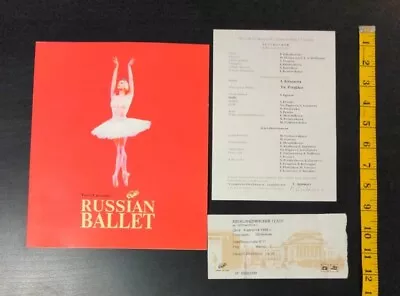 Russian Ballet St. Petersburg 1998 Program Guide & Ticket Stub Nutcracker • $19.99