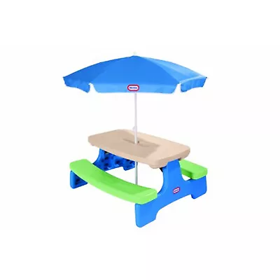 Little Tikes Easy Store Picnic Table With Umbrella • $103.92