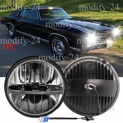 7  Round Projector LED Headlight Fit Chevy Monte Carlo 1970 1971 1972 1973-1975 • $41