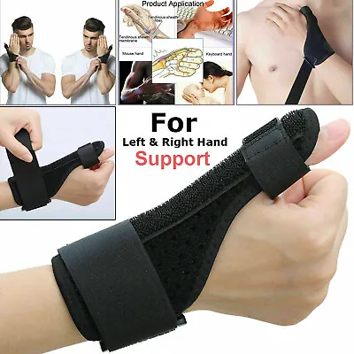 £4.49 • Buy Thumb Spica Support Strap Brace De Quervains Splint Tendonitis Sprain Arthritis