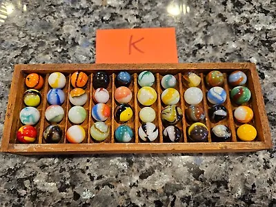 Rare Vintage Collectors' Fine Marbles LOT Mixed MARBLE Types ☆US/GER - K • $9.50