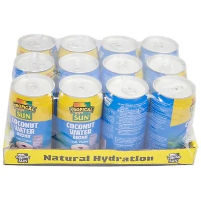 Tropical Sun Coconut Water With Pieces - 12 X 330ml • £16.49