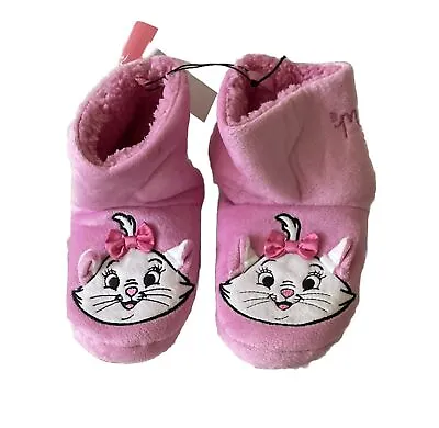 Girls Disney The Aristocats Marie Slipper Boots Pink Size 8-9 • £9.99