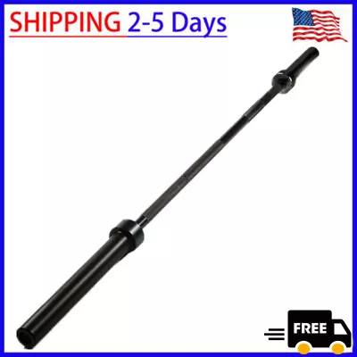 45 Lb 2 Inch Olympic Barbell Weight Bar 7ft 800lb Capacity Non-Slip • $48.89