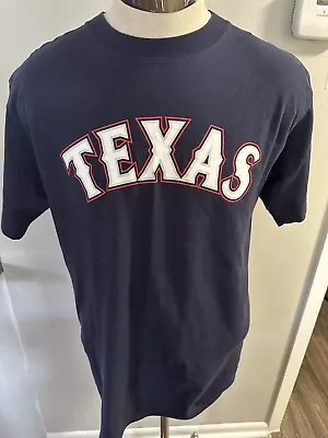 MLB Mark Teixeira Texas Rangers Men's Large Majestic Jersey Screen Print Shirt • $25