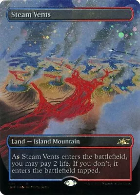 Steam Vents - Galaxy Foil Extended Art Unfinity LP MTG • $84.24