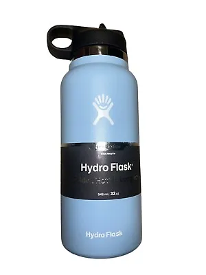 Hydro Flask 32 Oz Water Bottle With Wide Straw Lid - Rain • $10