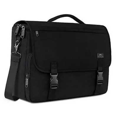  Messenger Bag For Men Women Briefcases Lightweight Men's Black-15.6inch • $44.02