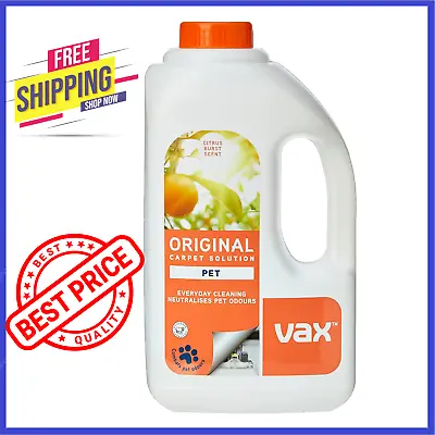 Vax Pet Carpet Cleaner Solution Shampoo Original Citrus Burst Scent 1.5L    • £13.99