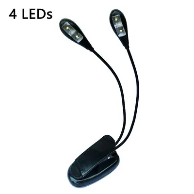 Clip Lamp Music Stand Light Music Score Light 2/4/8 LEDs Light Reading Lights • $10.85