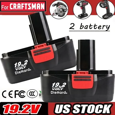 2Pack For Craftsman 19.2 Volt Battery C3 DieHard 130279005 11376 130279003 11375 • $27