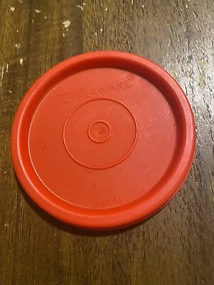 Tupperware Lid 297-36 Red As Is Vtg Circle • $8.13