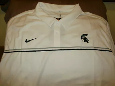 Michigan State Spartans NIKE Dry Dri Fit Early Season Polo Golf Shirt Men's 3XL • $35.99