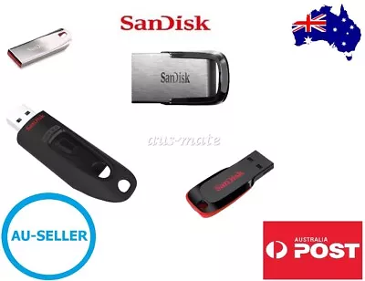 SanDisk Flash Drive Ultra Fit Memory Stick 16GB 32GB 64GB 128GB 256GB USB 3.0 • $10.99