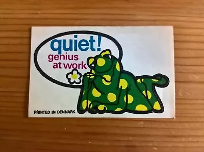Dandy Gum Trade Card: Kinky Dan Sticker 'Quiet! Genius At Work' English Version • £3.99