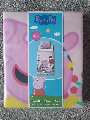 Peppa Pig Toddler Duvet Set New And Sealed • £12