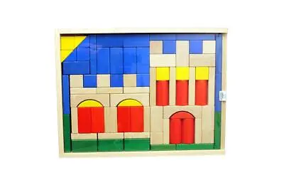 Wooden Toy Building Kit Castle Nature Wxhxd 37 5x28 5x4 5cm New Kits Games • $181.42