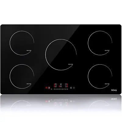 $325.39 • Buy 36 Inch Electric Cooktop Built-in 5 Burner Induction Cooktop Touch Control Timer