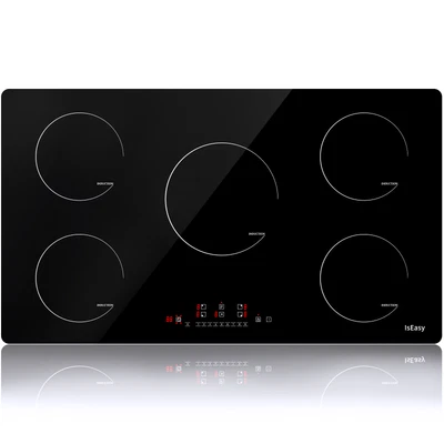 $277.96 • Buy 36 Inch Electric Cooktop Built-in 5 Burner Induction Cooktop Touch Control Timer