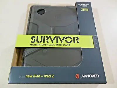 GRIFFIN TECH SURVIVOR Extreme-Duty MILITARY CASE For IPad IPad 2 GB35108 - BLACK • $17.99