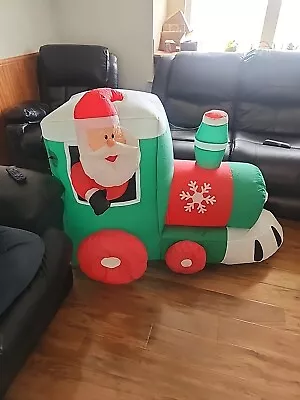 Inflatable Santa Locomotive Train Christmas Yard Decor 40  • $39.99