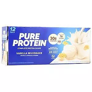 Worldwide Sports Pure Protein Complete Protein Shake RTD Vanilla Milkshake • $28.53