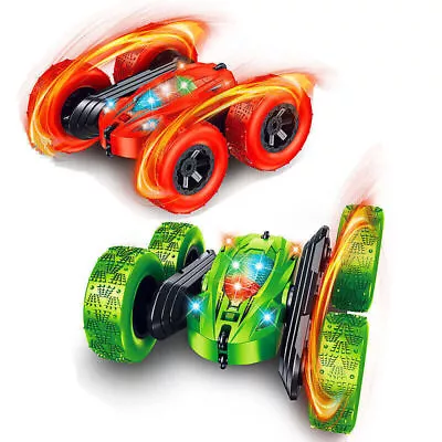 Mini S010 Remote Control RC Stunt Car 360 Degree Rolling Buggy Trunck Kids Toy • $30.10