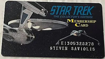 1993 Star Trek Original Series The Enterprise Expired Membership Card • £4.99