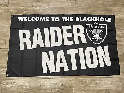 Las Vegas Oakland Raiders The Black Hole Raider Nation  Flag - 3x5 Ft 2022 LA LV • $19.99