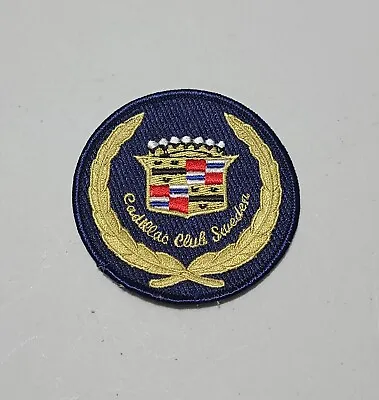 $18 • Buy Vintage Cadillac Club Sweden Embroidered Patch Car Automotive Hot Rod Accessorie