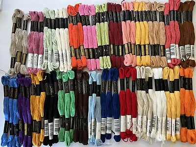 J&P Coats Embroidery Floss Lot Of 78 Skeins Mixed Colors New • $19.99