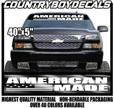 AMERICAN MADE 40  Vinyl Decal Sticker Diesel Truck Car Military 2024 Country Mud • $14.99