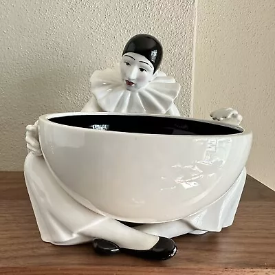 $21.99 • Buy Vintage Japan Mime Clown Harlequin Ceramic Bowl Figure Taste Setter By Sigma
