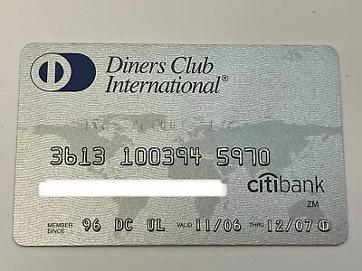 Diners Club International Credit Card Greece MasterCard Citibank Expired In 2007 • $27.99