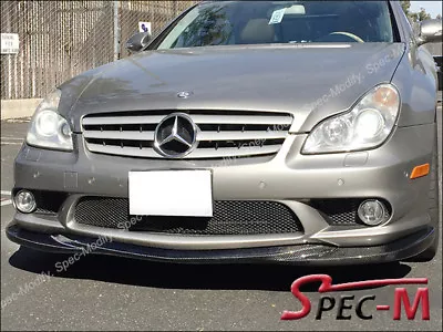 GH Style Carbon Fiber Front Bumper Lip For W219 CLS55 AMG 2006 Mercedes Benz • $399.95