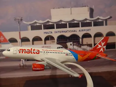 AirMalta Airbus A320 {9H-AEO} Snap Fit Model 19 Cms Long X 18 Cms Wide • $69.50