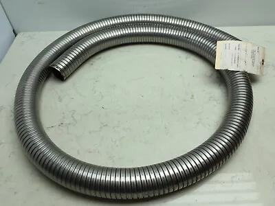 Flexible Stainless Exhaust Hose 2  X 8ft SS12 Rough Bore 2  Inside Diameter • $45