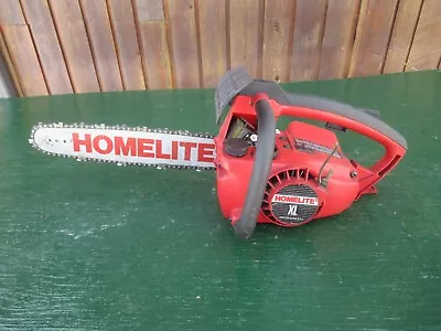 Vintage HOMELITE XL Chainsaw Chain Saw With 13  Bar • $49.98