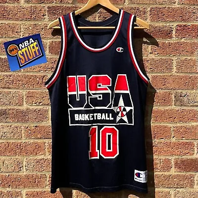 £80 • Buy Vintage Champion 1994 Reggie Miller Dream Team USA Basketball Jersey NBA Pacers