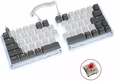 62 Keys Mechanical Keyboard Gaming Keyboard White Backlit With Red Switches AU  • $156.74