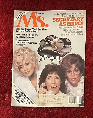 Ms. Magazine January 1981 Dolly Parton Lily Tomlin Jane Fonda 9 To 5 • $9.99