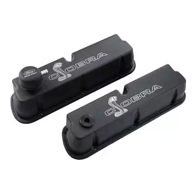 302 351W Ford Racing Mustang Cobra Snake Aluminum Valve Covers M-6582-LE302SBK • $194.95