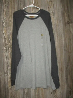 $19.99 • Buy Foundry Thermal Shirt Men's 3XL Gray Waffle Knit 100% Cotton Long Sleeve NWOT
