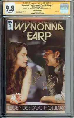 Wynonna Earp Legends Doc Holliday #1 SS CGC 9.8 Auto Melanie Scrofano Tim Rozon • £553.47