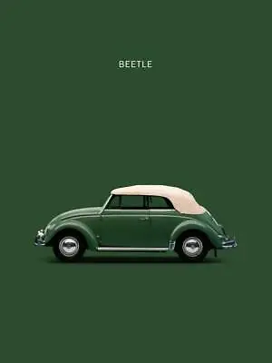 Poster - VW Beetle 1953 Minimal Modern Classic Car Pop Art 3 Sizes • $49.99