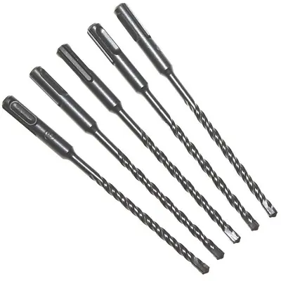 Pack Of 5 SDS Plus Masonry Drill Bits - 4-10mm X 160mm Tungsten Carbide-Tipped  • £8.10