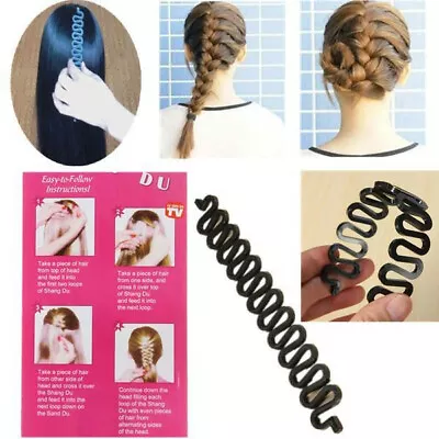 French Hair Braiding Tools Hook Magic Hair Twist Styling Brand New BLACK UK  • £1.80