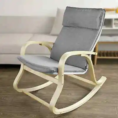£128.73 • Buy Grey Rocking Chair Nursery Cushion Cotton Fabric Washable Bedroom Living Room