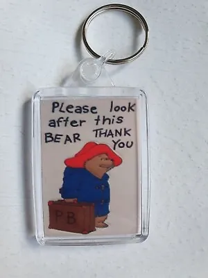 £2.25 • Buy Paddington Please Look After This Bear 2 Sided Large Keyring Key Ring Gift